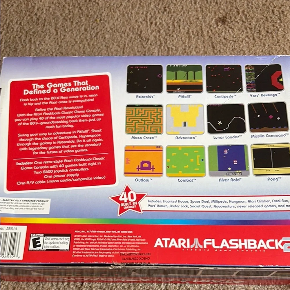 Atari Flashback 2 Classic Game Console - Black and Brown
